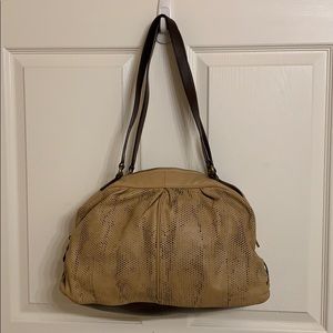 Leather tote bag